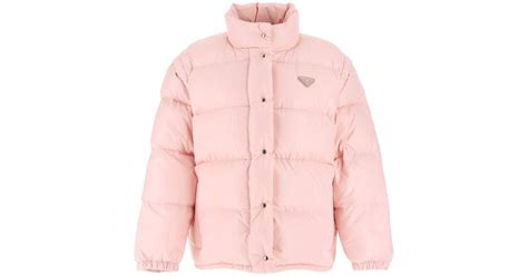 pink Prada puffer coat